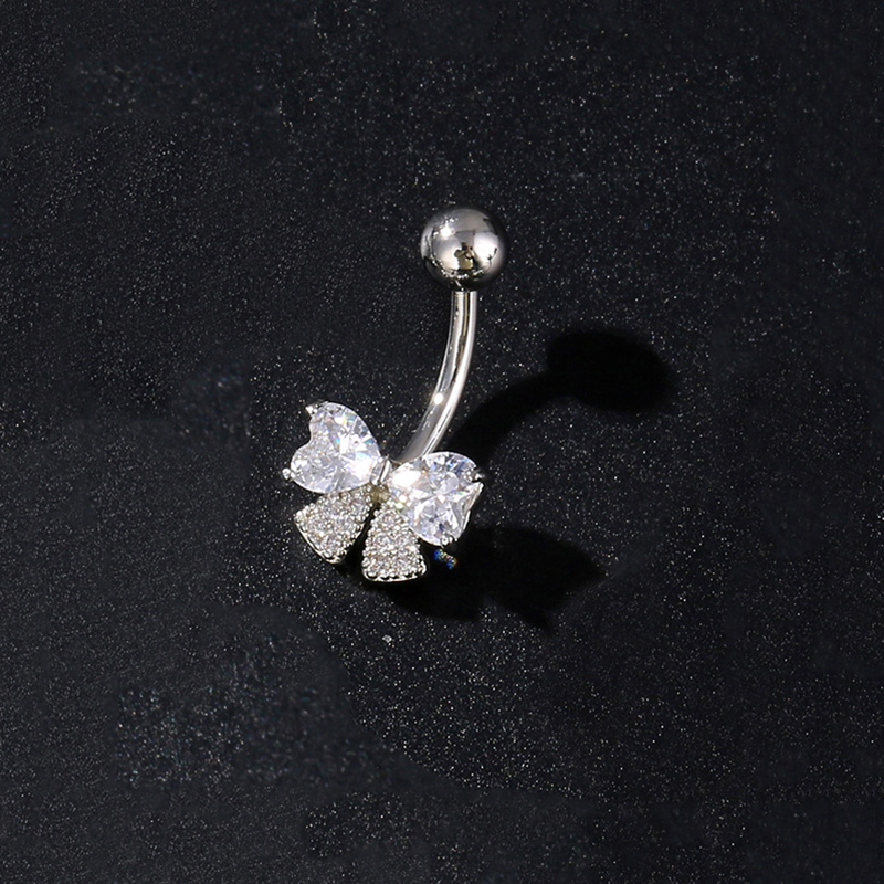 Body Jewelry And Piercing - 1 Buah Cincin Tindik Pusar Bunga