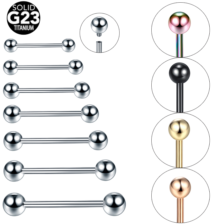 Body Jewelry Industrial - 1 Buah G23 Tindik Bibir Barbel