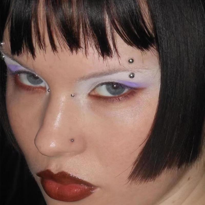Body Jewelry And Piercing - 321 Buah Stiker Kancing Bibir Tanpa