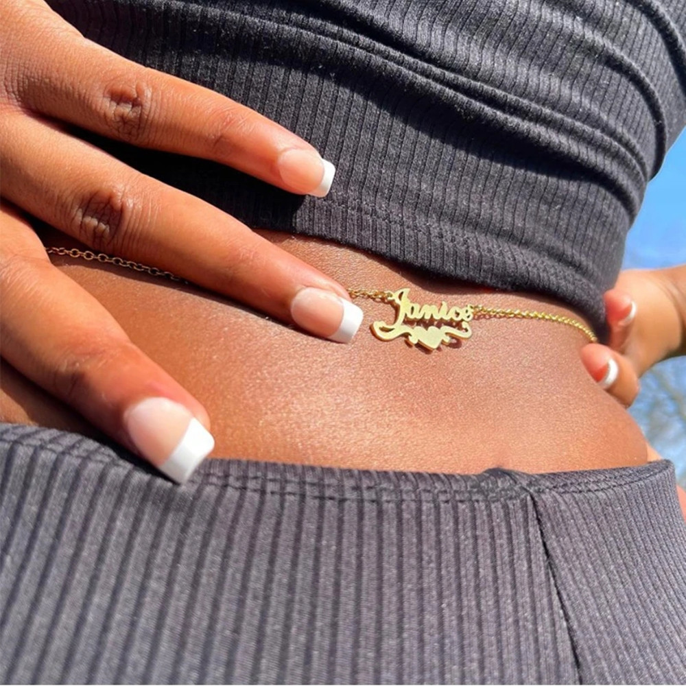 Body Jewelry Names - Perhiasan pesona tubuh seksi rantai perut