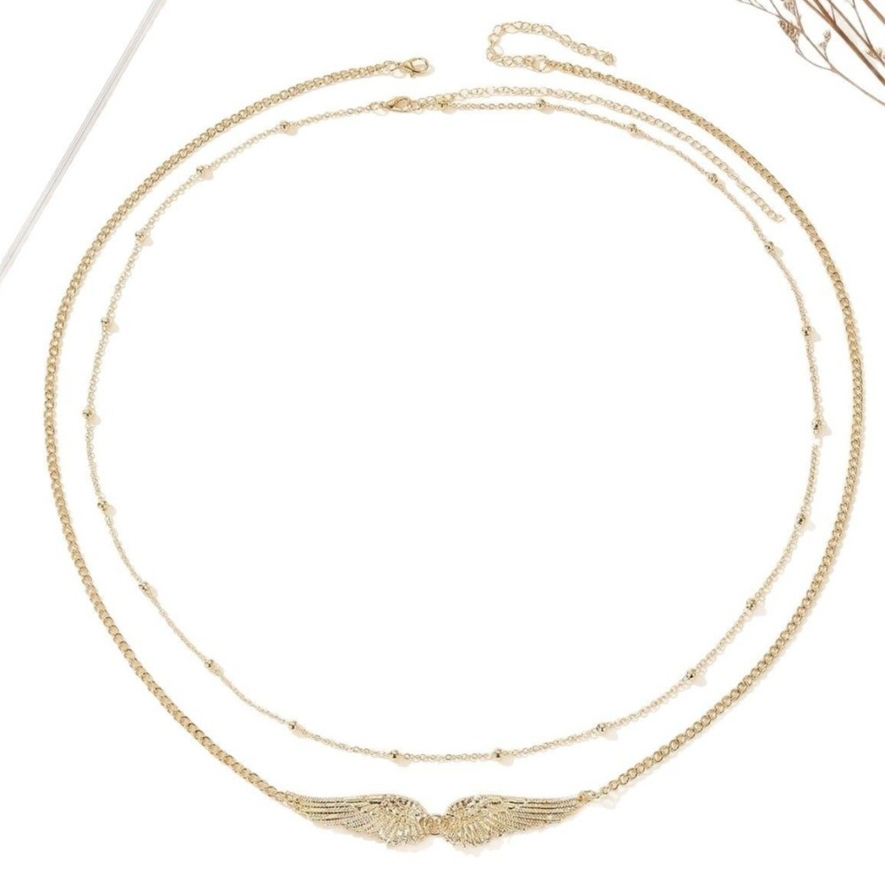 Body Chain Jewelry - Rantai Pinggang Elegan Trendy Dua Lapis
