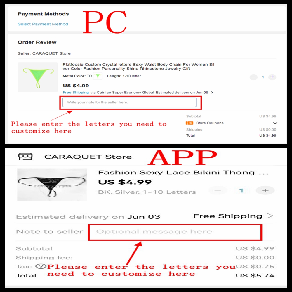 Thong Bikini Kustom dengan Nam - Body Jewelry Names ulasan dan harga