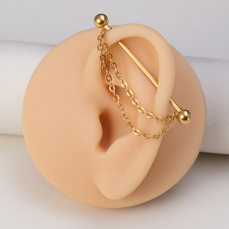 1 Buah Industrial Piercing Bar - Body Jewelry Industrial ulasan dan harga