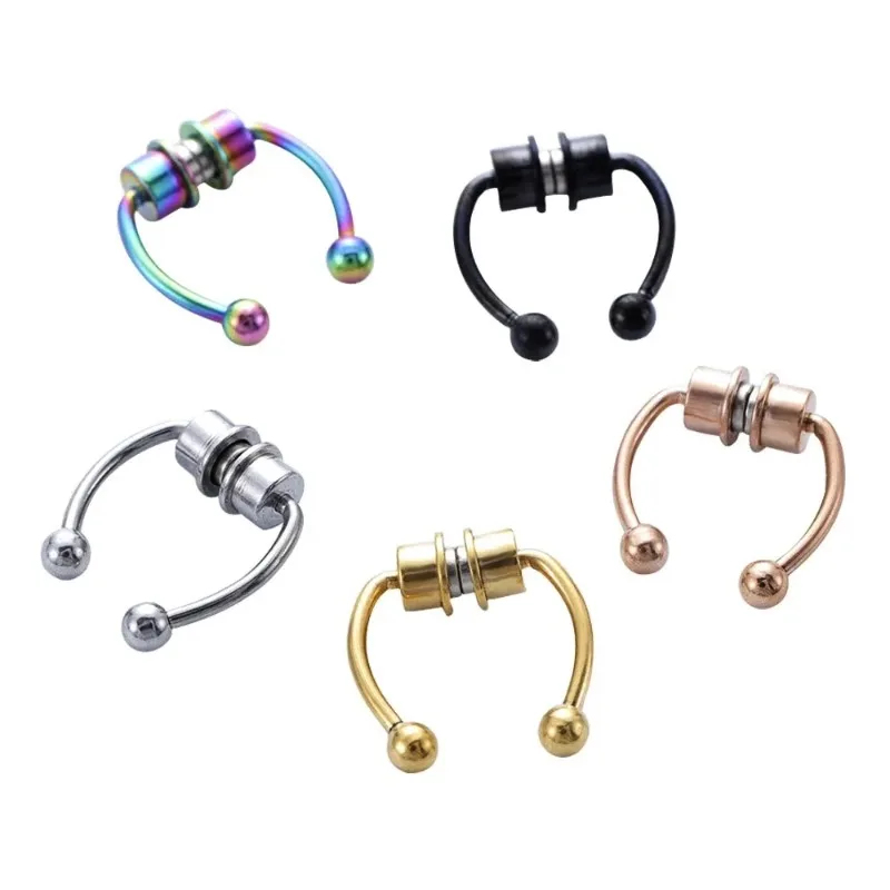 1/2/3 Buah Cincin Hidung Magne - Body Jewelry And Piercing ulasan dan harga