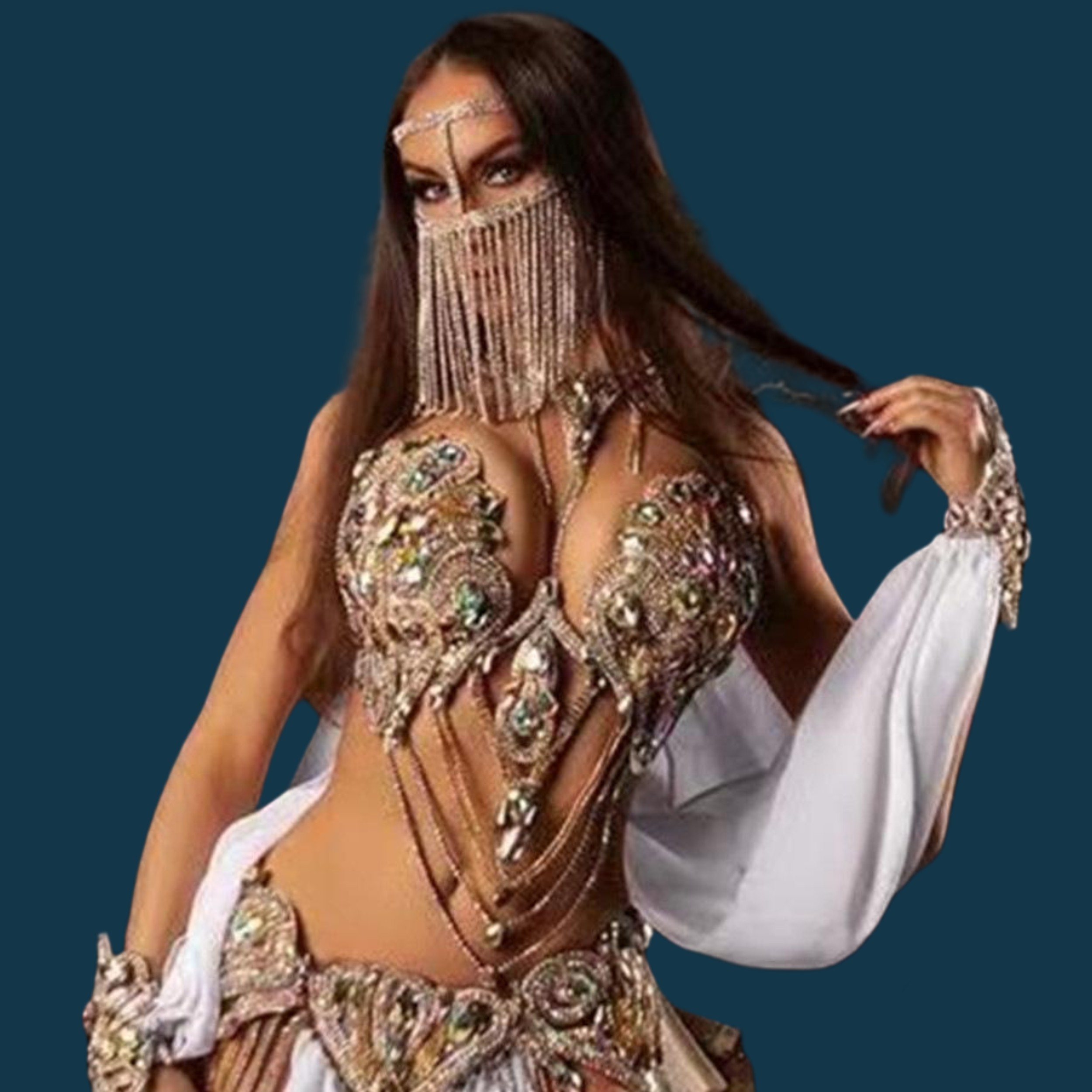 Perhiasan Tubuh Masker Kristal - Body Jewelry High End ulasan dan harga