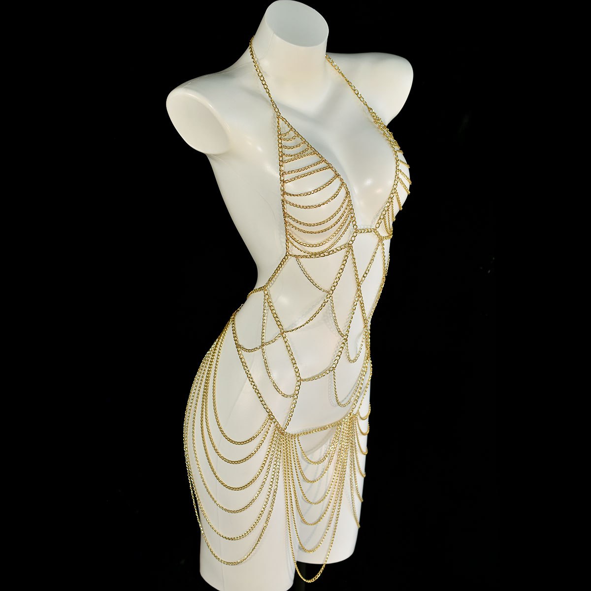 Gaun Rumbai Logam Panjang Mewa - Body Jewelry Industrial ulasan dan harga