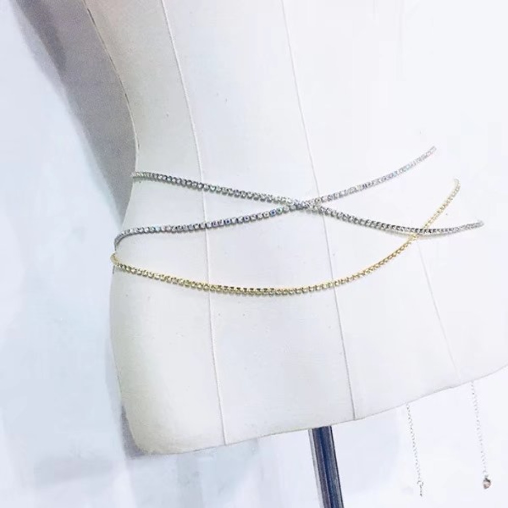 Rantai Pinggang Rantai Cakar B - Body Chain Jewelry ulasan dan harga
