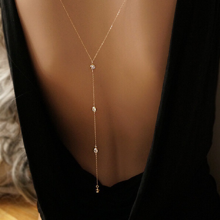 Kalung Rantai Punggung Wanita  - Body Chain Jewelry ulasan dan harga