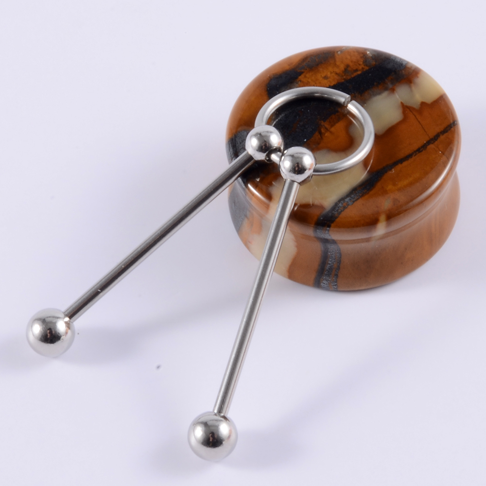 1Pcs Bedah Baja Ular Industri  - Body Jewelry Industrial ulasan dan harga