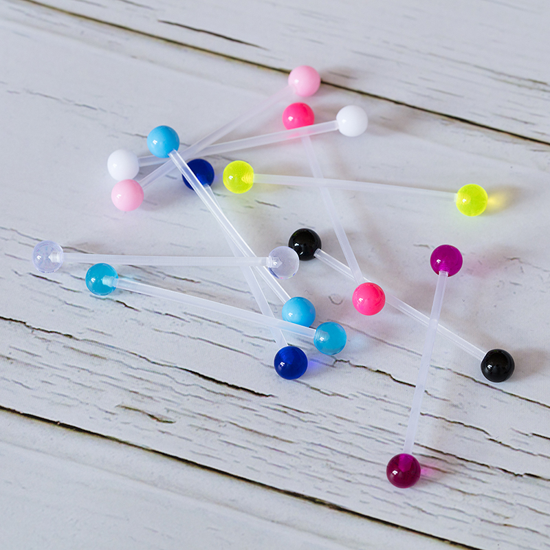 10-50Pcs Acrylic Tulang Rawan  - Body Jewelry Industrial ulasan dan harga