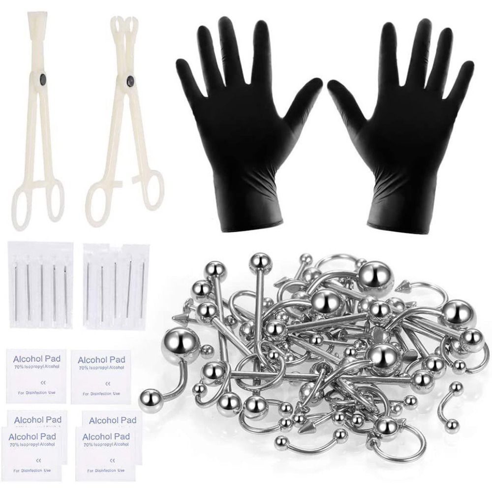 150/140/85/70/42Pcs Peralatan  - Body Jewelry And Piercing ulasan dan harga