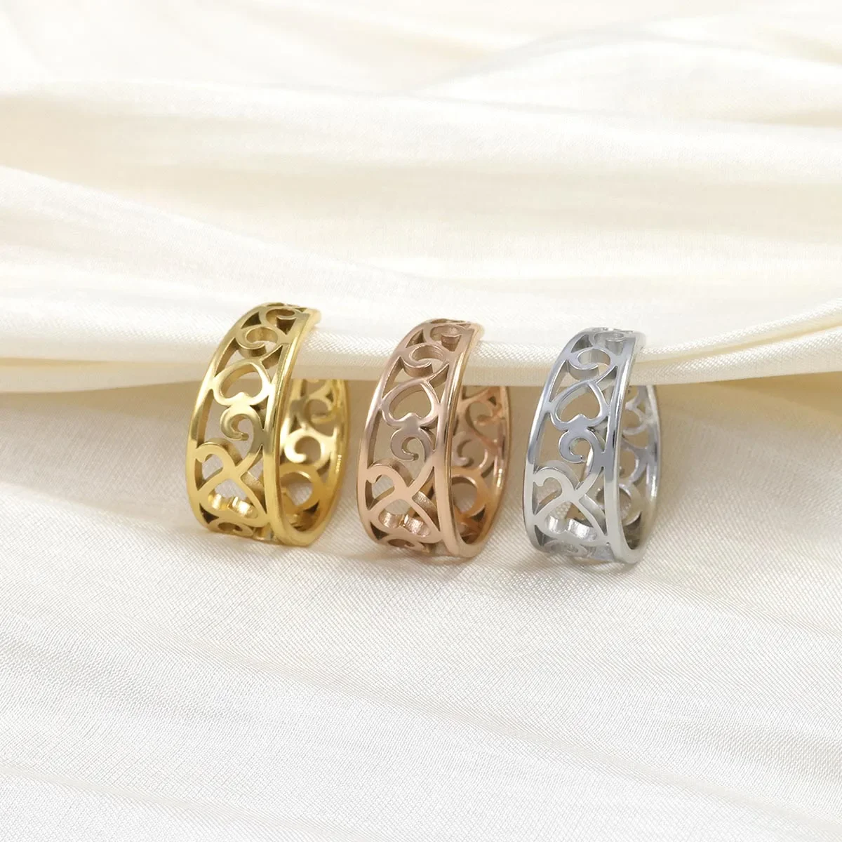 Cincin Lotus berongga wanita,  - Body Jewelry Waterproof ulasan dan harga