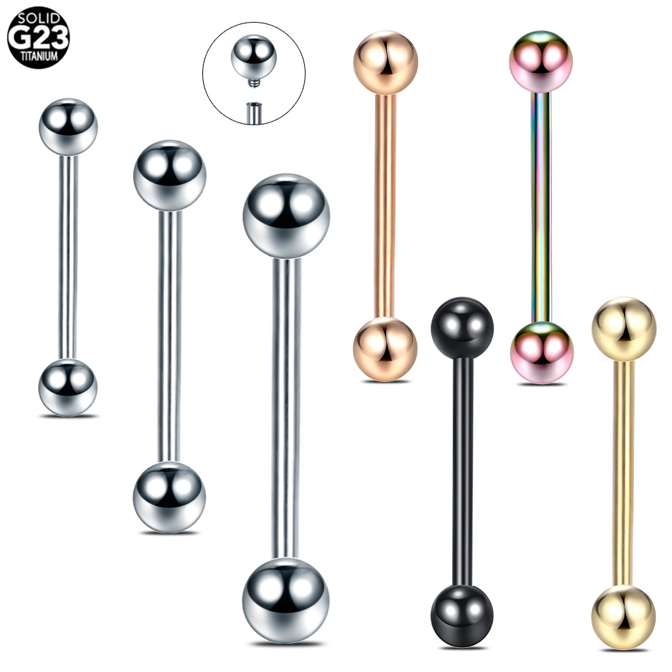 1 Buah G23 Tindik Bibir Barbel - Body Jewelry Industrial ulasan dan harga