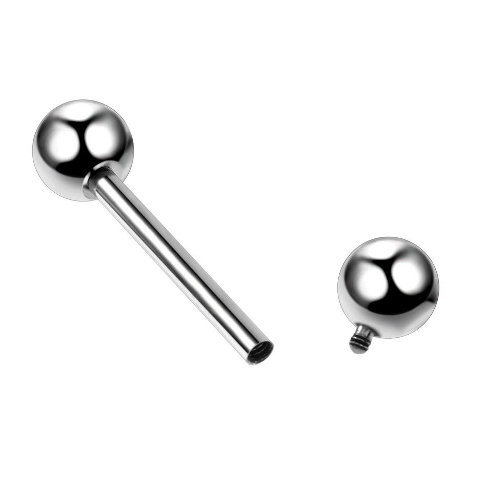 1 Buah G23 Tindik Bibir Barbel - Body Jewelry Industrial ulasan dan harga