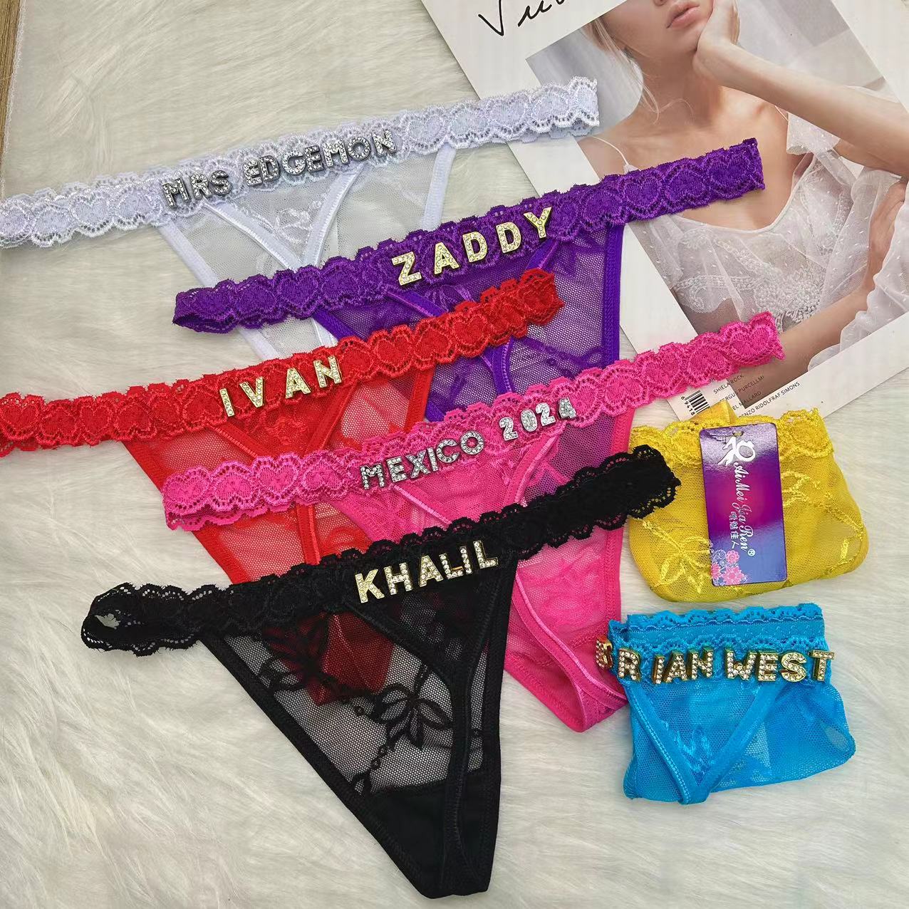 Tali kustom dengan nama untuk  - Body Jewelry Names ulasan dan harga