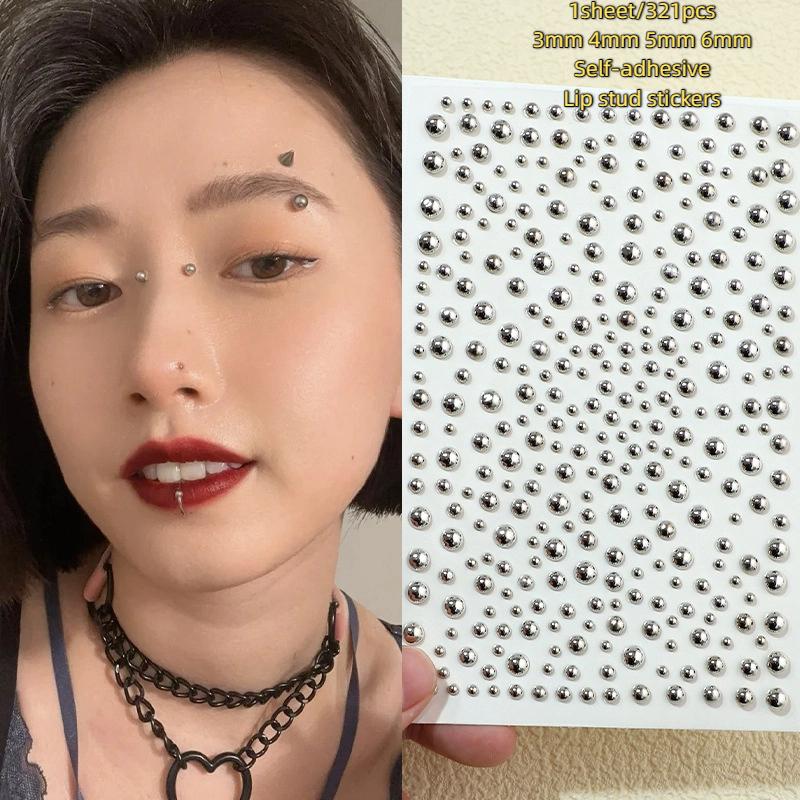 321 Buah Stiker Kancing Bibir  - Body Jewelry And Piercing ulasan dan harga