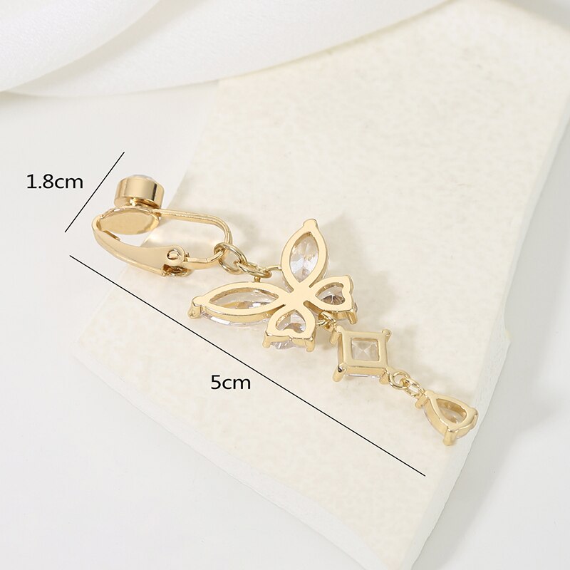 Cincin kancing perut klip bent - Body Jewelry And Piercing ulasan dan harga