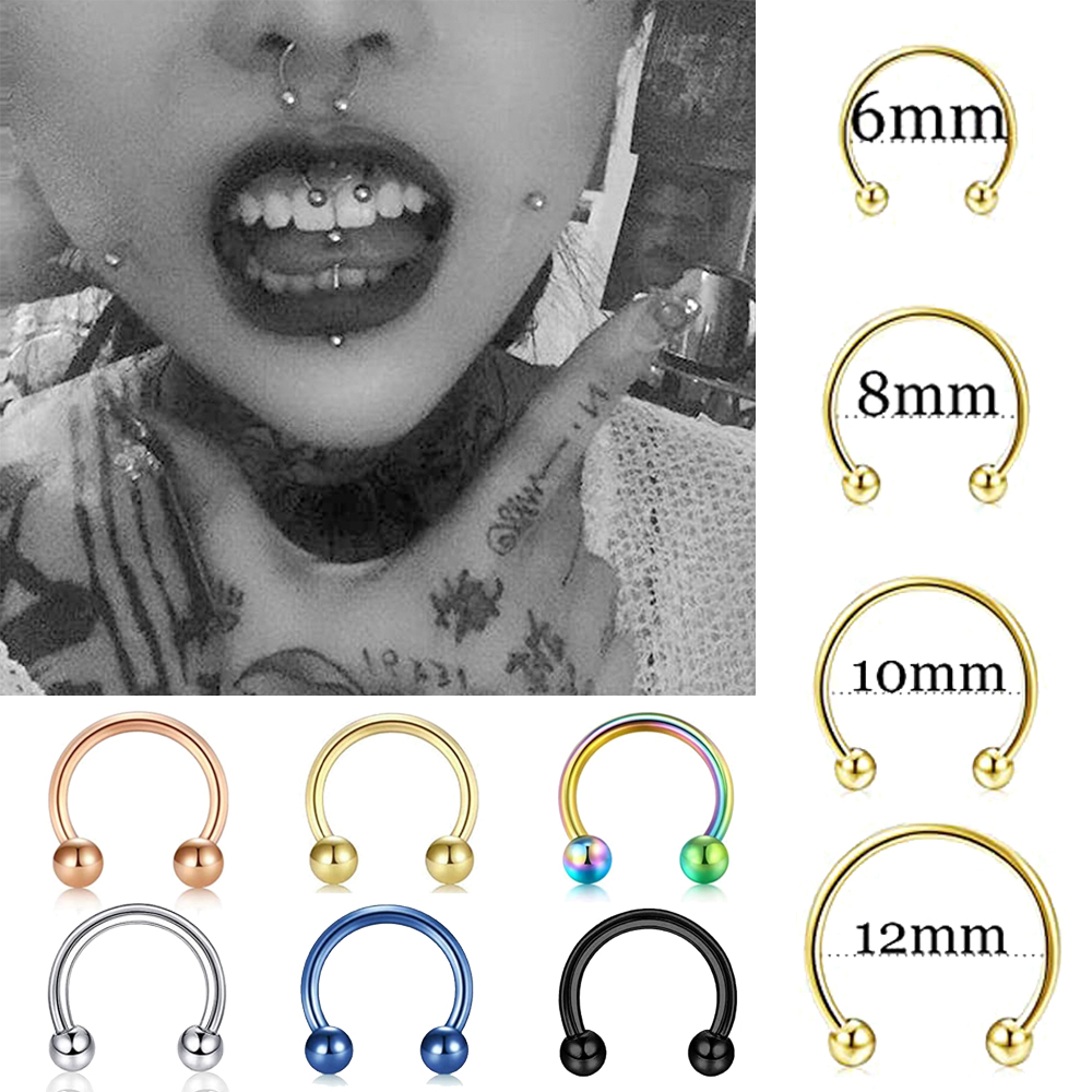 Perhiasan Septum Baja Bedah 14 - Body Jewelry Changing Kit ulasan dan harga