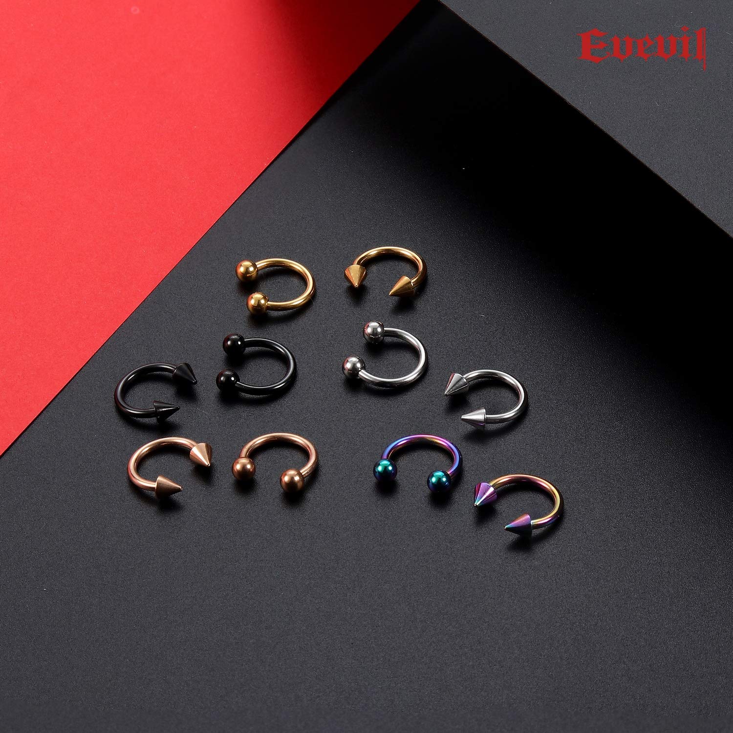 Perhiasan Septum Baja Bedah 14 - Body Jewelry Changing Kit ulasan dan harga