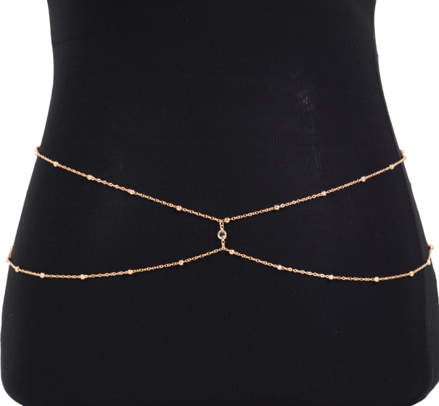 Rantai perut manik-manik berli - Body Chain Jewelry ulasan dan harga