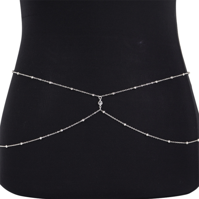 Rantai perut manik-manik berli - Body Chain Jewelry ulasan dan harga