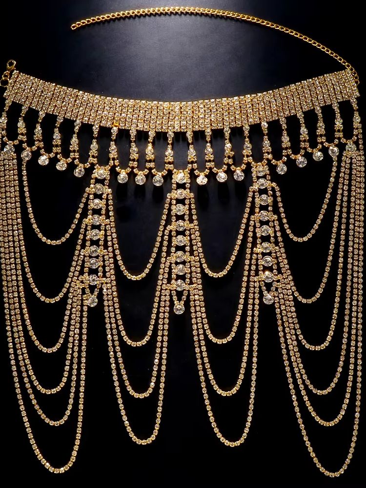 Kalung Rantai Tubuh Kristal Be - Body Jewelry High End ulasan dan harga
