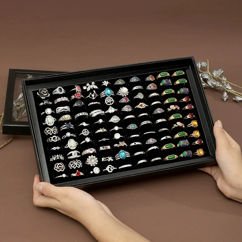 1Set Tempat Cincin Pajangan Pe - Body Jewelry Display ulasan dan harga