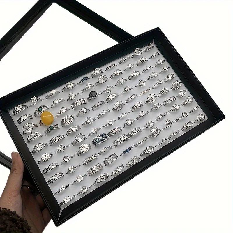 1Set Tempat Cincin Pajangan Pe - Body Jewelry Display ulasan dan harga