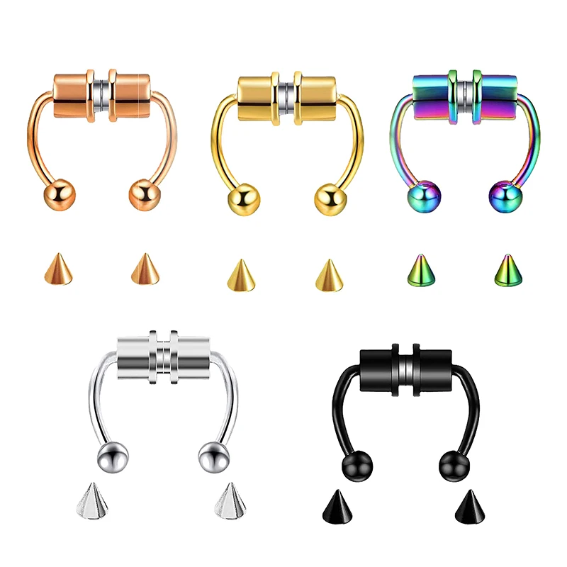 Cincin tindik hidung palsu, pe - Body Jewelry And Piercing ulasan dan harga