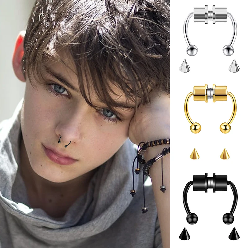 Cincin tindik hidung palsu, pe - Body Jewelry And Piercing ulasan dan harga