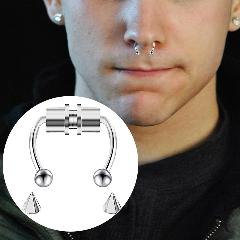 Cincin tindik hidung palsu, pe - Body Jewelry And Piercing ulasan dan harga