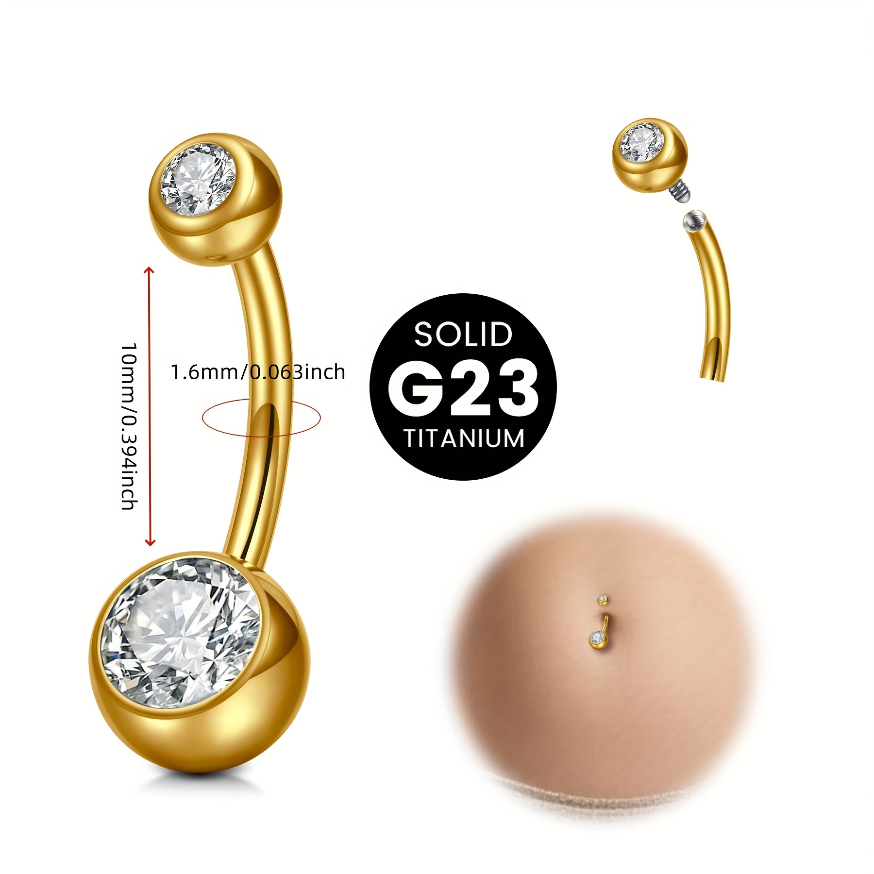 Cincin pusar wanita dari padua - Body Jewelry High End ulasan dan harga
