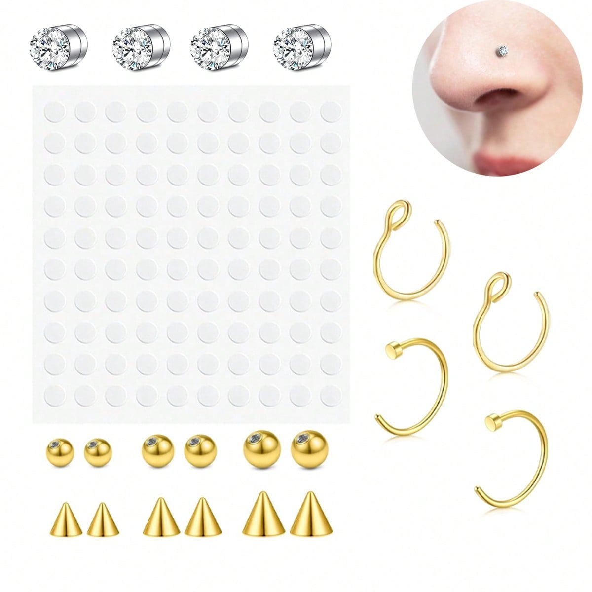 Cincin Hidung Palsu, Septum Pa - Body Jewelry And Piercing ulasan dan harga