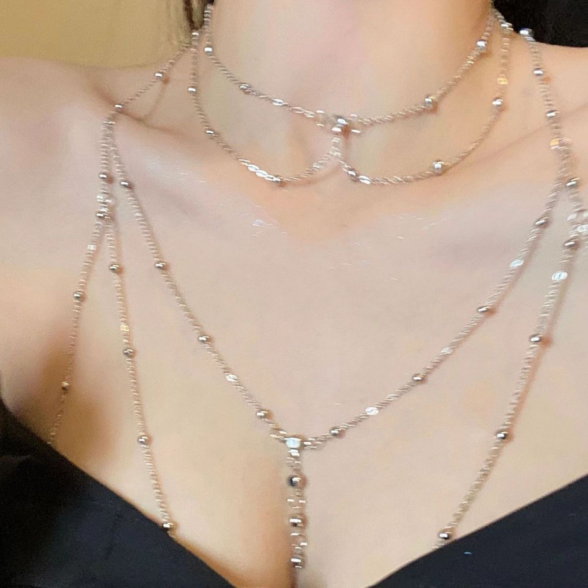Perhiasan rantai dada, gaya me - Body Jewelry High End ulasan dan harga