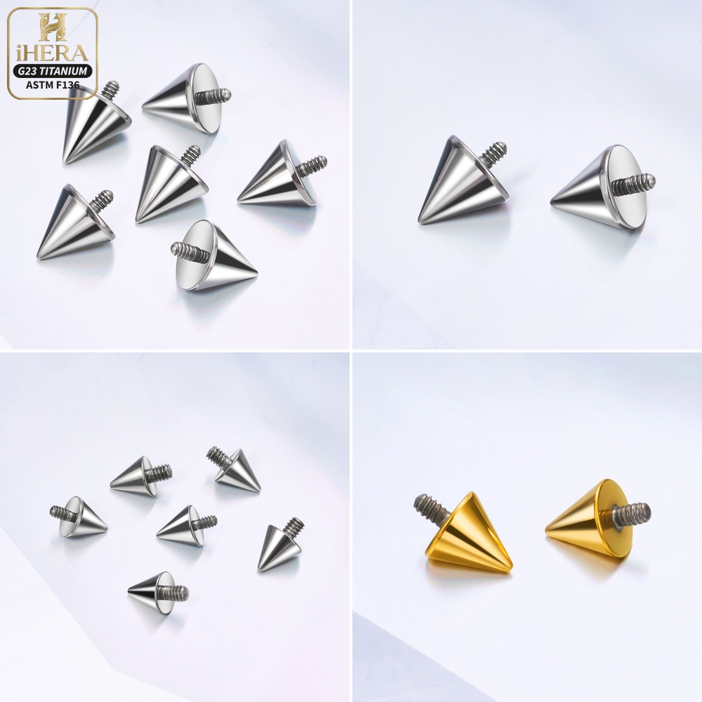 Pengganti Cone Bola Titanium 1 - Body Jewelry Industrial ulasan dan harga