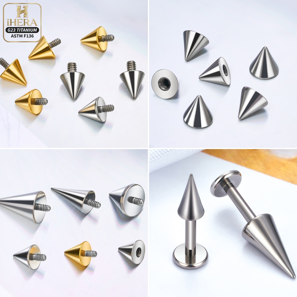 Pengganti Cone Bola Titanium 1 - Body Jewelry Industrial ulasan dan harga