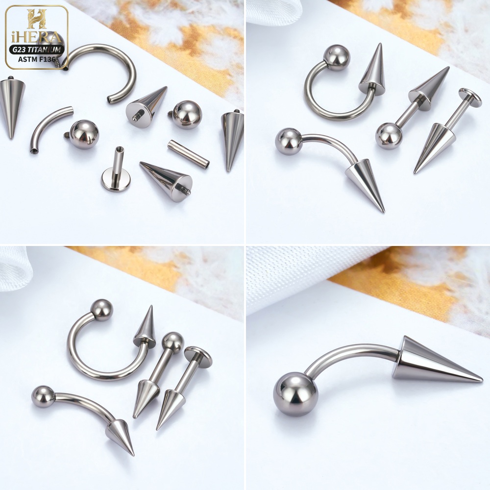 Pengganti Cone Bola Titanium 1 - Body Jewelry Industrial ulasan dan harga