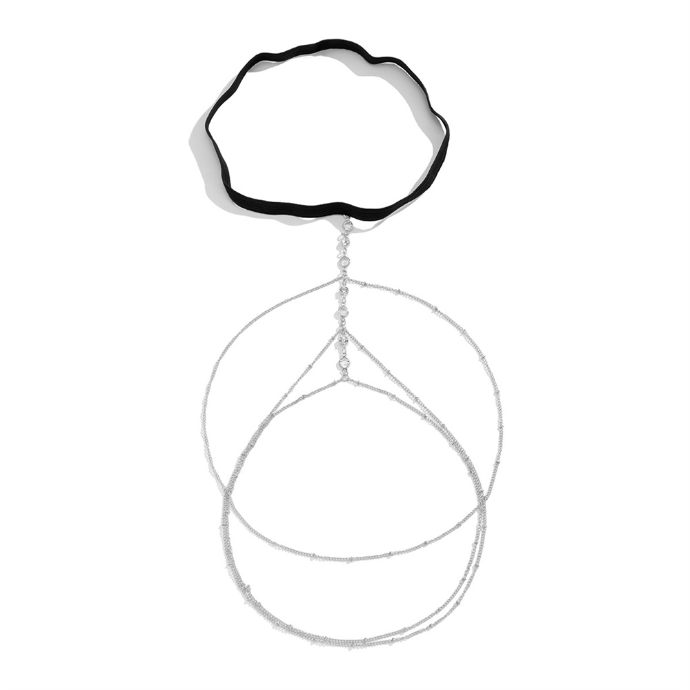 Rantai Paha Kristal Elastis Ga - Body Chain Jewelry ulasan dan harga