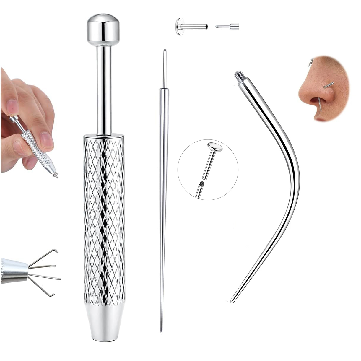 Alat Penjepit Taper Piercing D - Body Jewelry Changing Kit ulasan dan harga