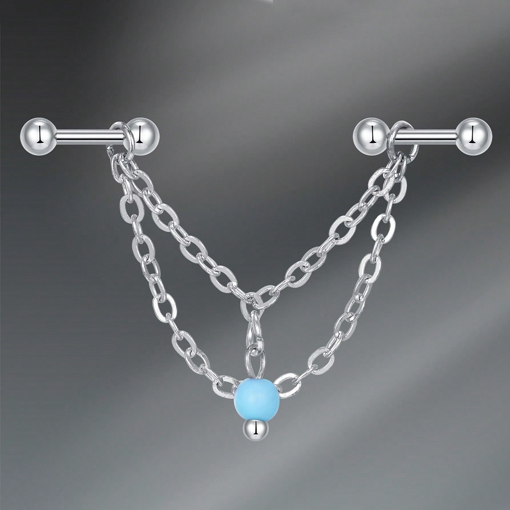 Anting-anting tusuk tulang raw - Body Jewelry Industrial ulasan dan harga