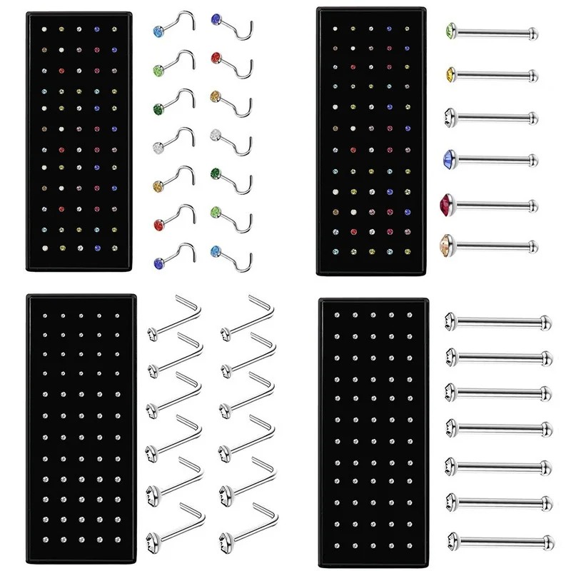 40/60 buah kancing cincin hidu - Body Jewelry Changing Kit ulasan dan harga
