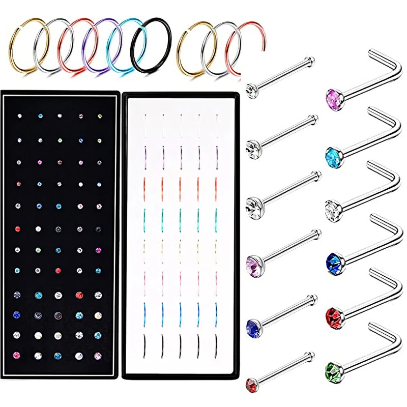40/60 buah kancing cincin hidu - Body Jewelry Changing Kit ulasan dan harga