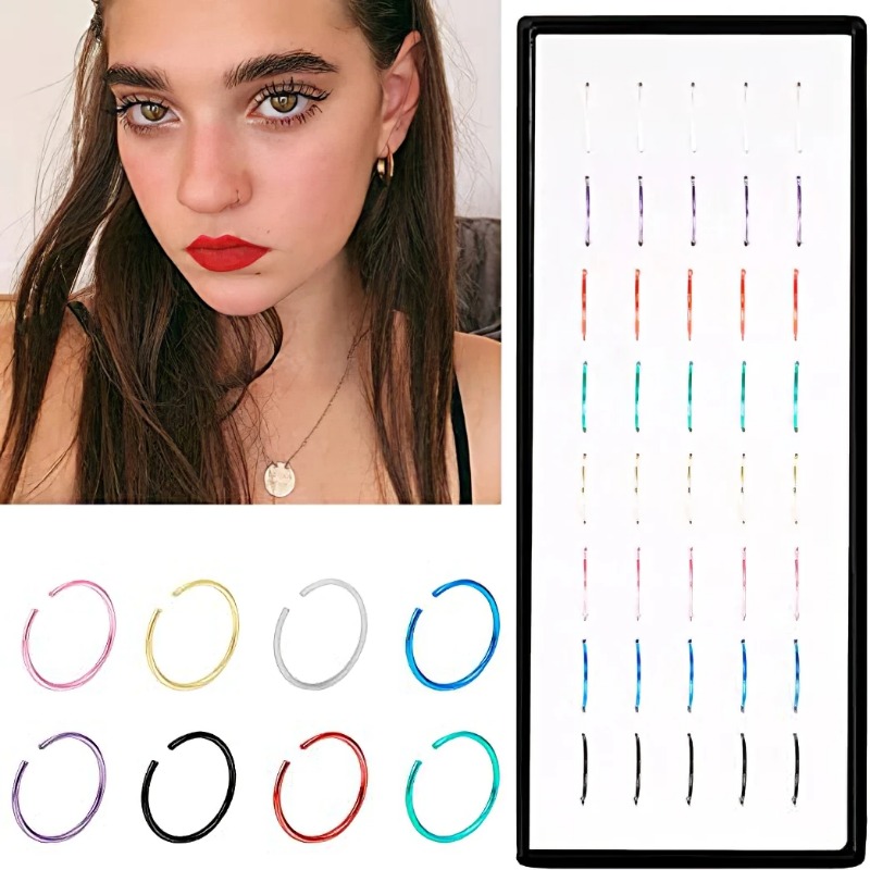 40/60 buah kancing cincin hidu - Body Jewelry Changing Kit ulasan dan harga