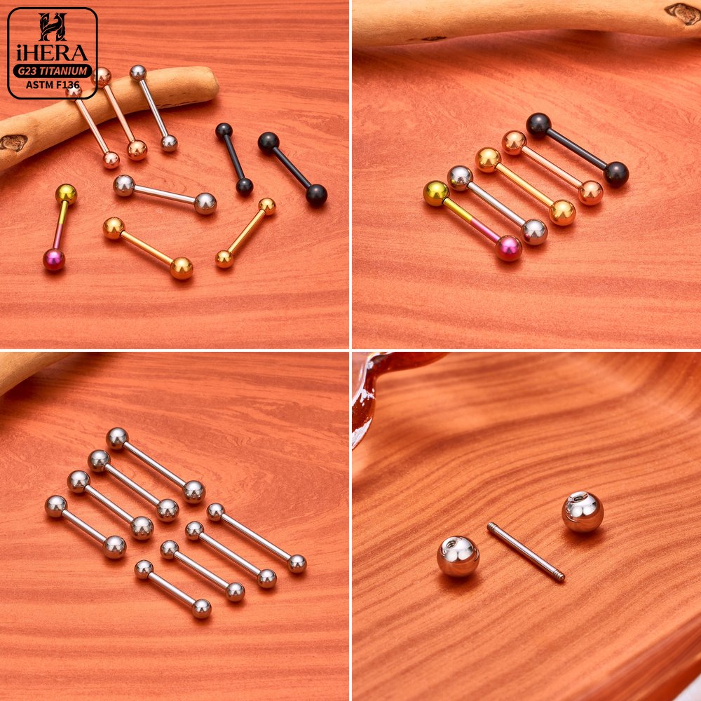 Perhiasan tindik titanium luru - Body Jewelry Industrial ulasan dan harga