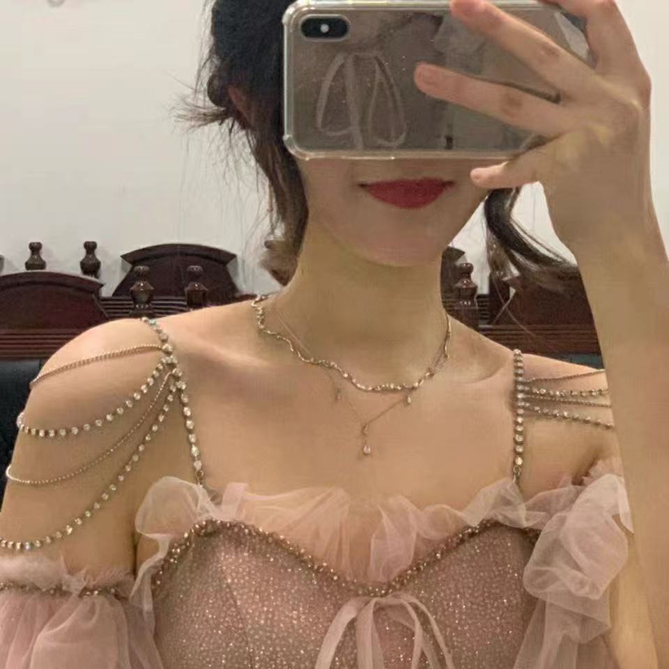 Rantai bahu multi-lapis Eropa  - Body Jewelry High End ulasan dan harga