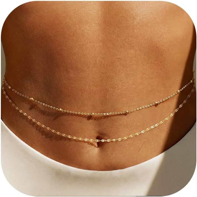 Rantai Pinggang Lapis Emas 14K - Body Chain Jewelry ulasan dan harga
