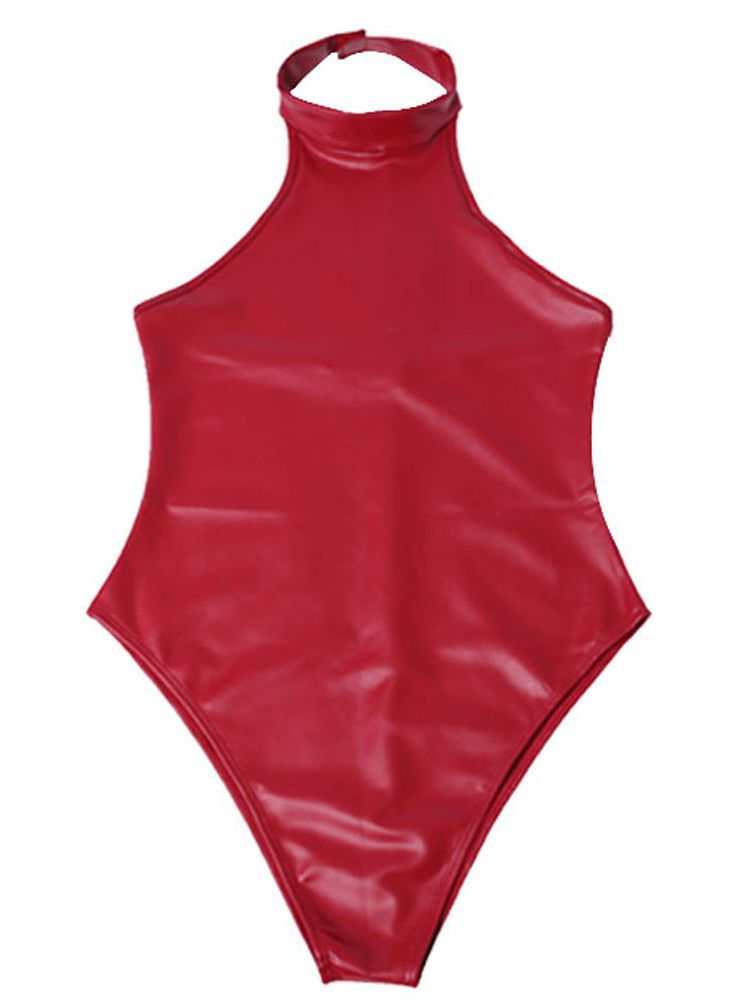 Catsuit kulit PU lateks palsu  - Body Jewelry Waterproof ulasan dan harga